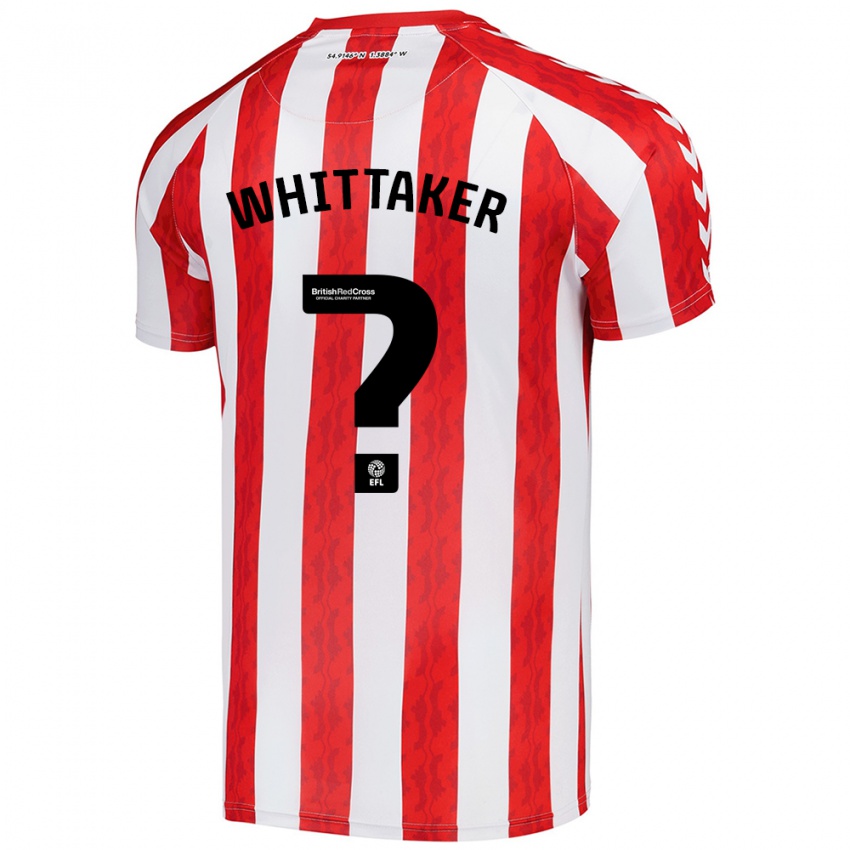 Kinder Jack Whittaker #0 Rot Weiß Heimtrikot Trikot 2024/25 T-Shirt