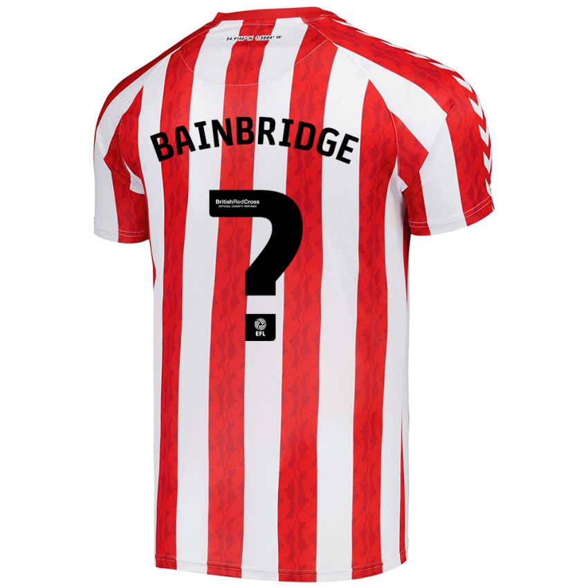 Kinder Oliver Bainbridge #0 Rot Weiß Heimtrikot Trikot 2024/25 T-Shirt