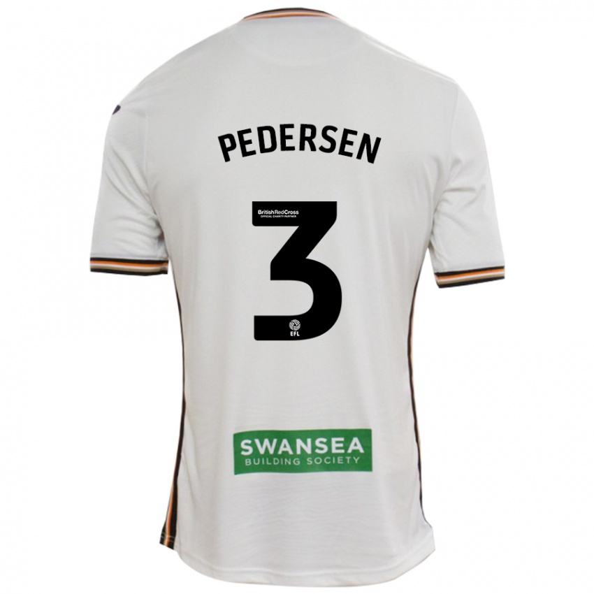 Kinder Kristian Pedersen #3 Rot Weiß Heimtrikot Trikot 2024/25 T-Shirt