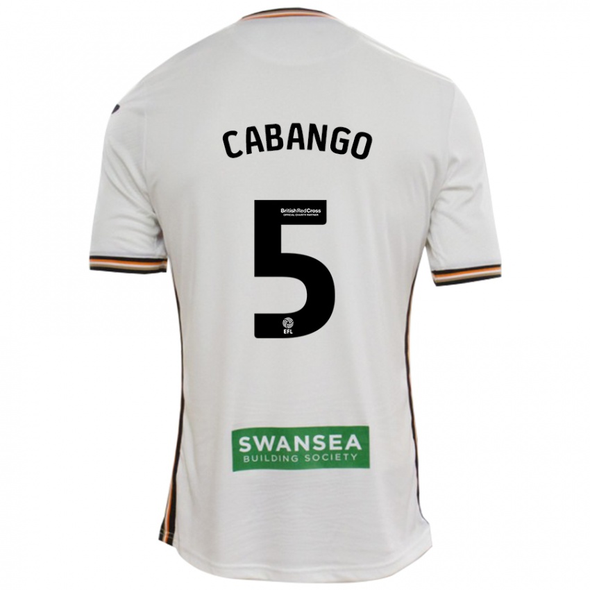 Kinder Ben Cabango #5 Rot Weiß Heimtrikot Trikot 2024/25 T-Shirt