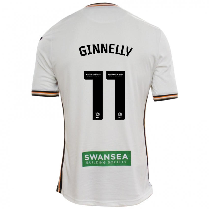 Kinder Josh Ginnelly #11 Rot Weiß Heimtrikot Trikot 2024/25 T-Shirt