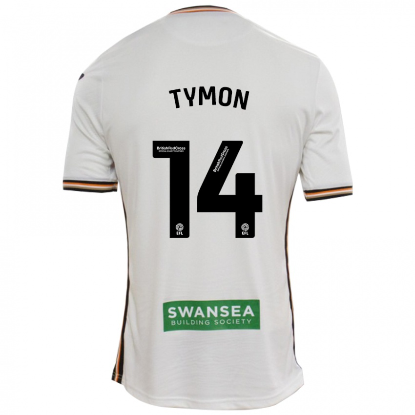 Kinder Josh Tymon #14 Rot Weiß Heimtrikot Trikot 2024/25 T-Shirt