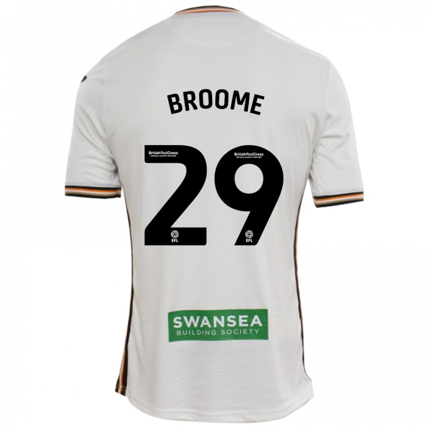 Kinder Nathan Broome #29 Rot Weiß Heimtrikot Trikot 2024/25 T-Shirt