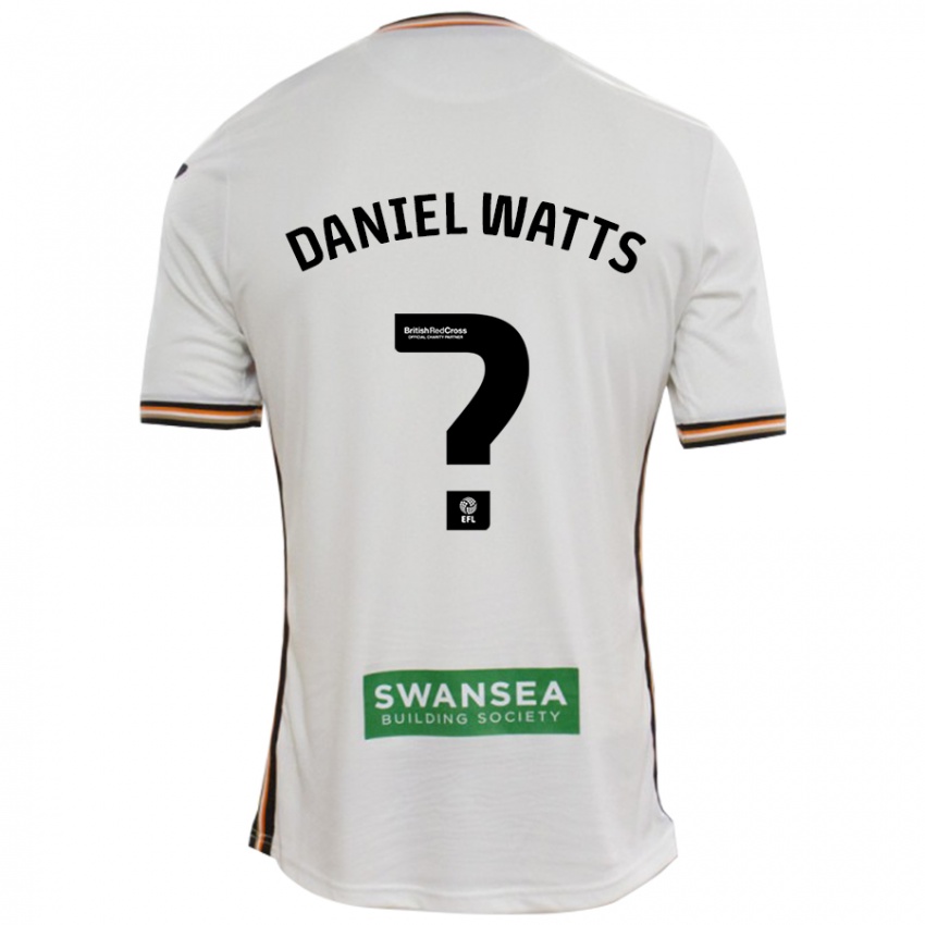 Kinder Daniel Watts #0 Rot Weiß Heimtrikot Trikot 2024/25 T-Shirt