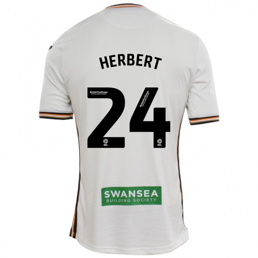 Kinder Chelsea Herbert #24 Rot Weiß Heimtrikot Trikot 2024/25 T-Shirt