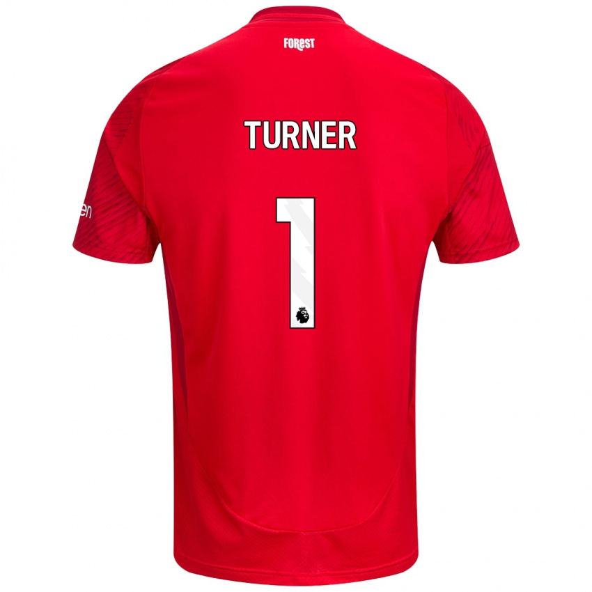 Kinder Matt Turner #1 Rot Weiß Heimtrikot Trikot 2024/25 T-Shirt