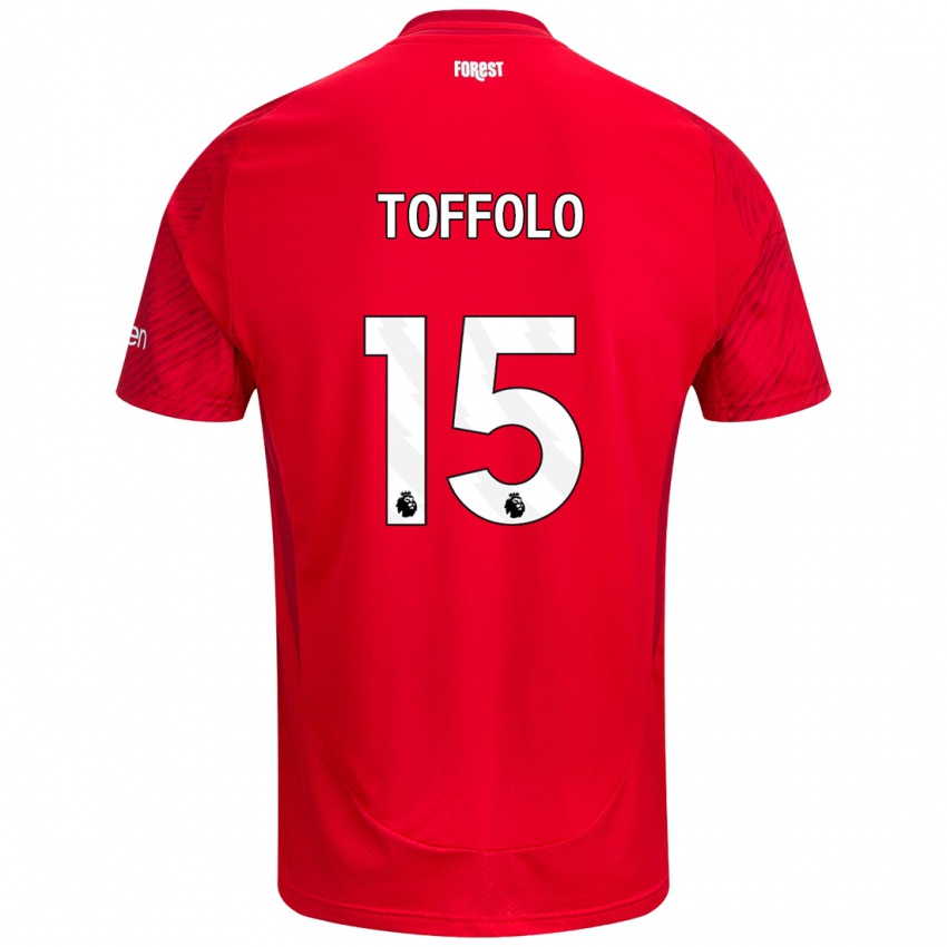 Kinder Harry Toffolo #15 Rot Weiß Heimtrikot Trikot 2024/25 T-Shirt