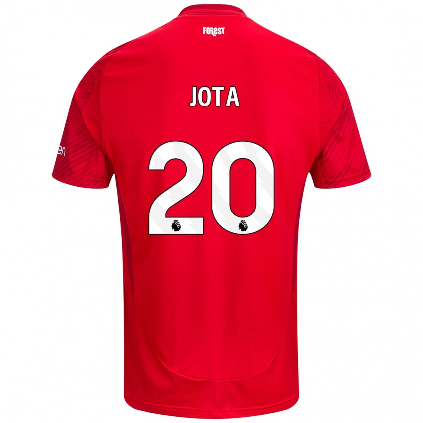 Kinder Jota Silva #20 Rot Weiß Heimtrikot Trikot 2024/25 T-Shirt