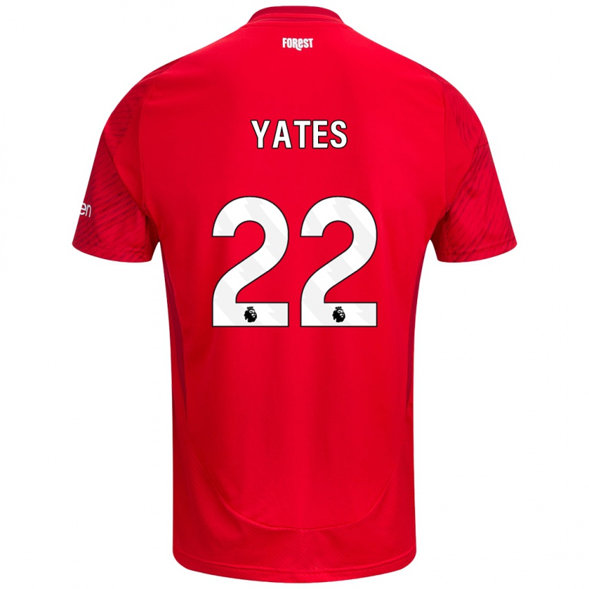 Kinder Ryan Yates #22 Rot Weiß Heimtrikot Trikot 2024/25 T-Shirt