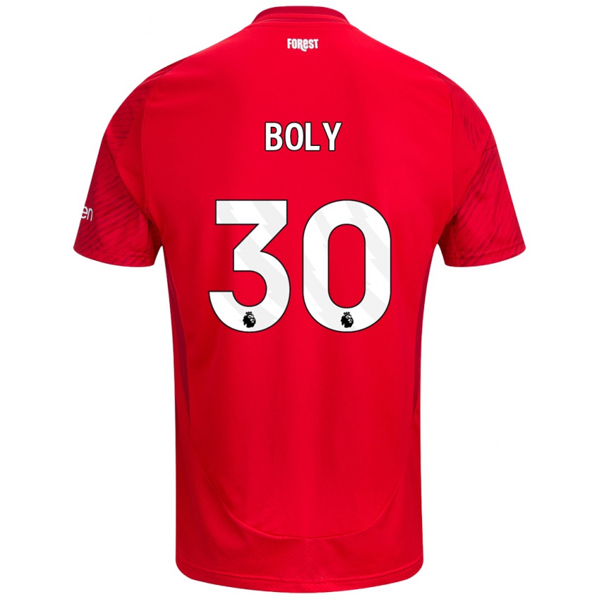 Kinder Willy Boly #30 Rot Weiß Heimtrikot Trikot 2024/25 T-Shirt