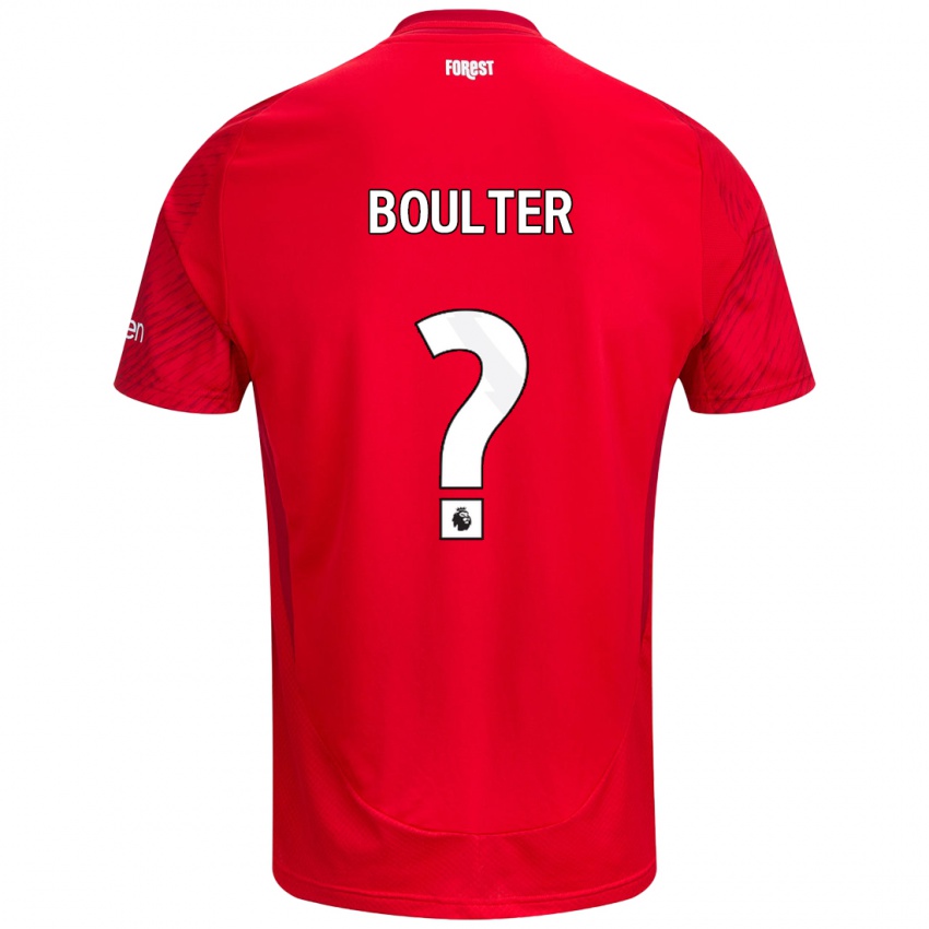 Kinder Evan Boulter #0 Rot Weiß Heimtrikot Trikot 2024/25 T-Shirt