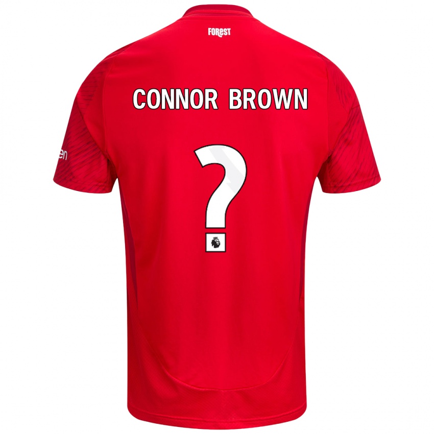 Kinder Connor Brown #0 Rot Weiß Heimtrikot Trikot 2024/25 T-Shirt