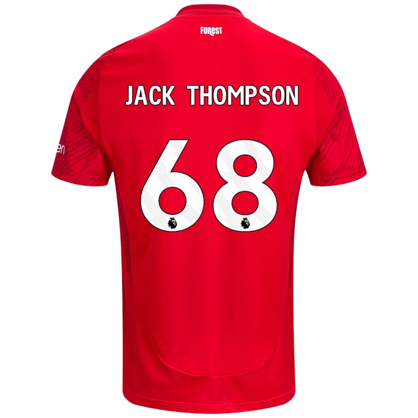 Kinder Jack Thompson #68 Rot Weiß Heimtrikot Trikot 2024/25 T-Shirt