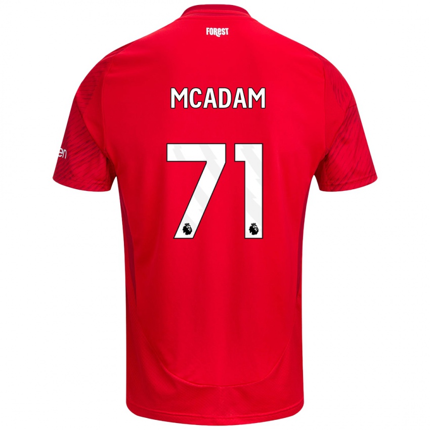 Kinder Kyle Mcadam #71 Rot Weiß Heimtrikot Trikot 2024/25 T-Shirt