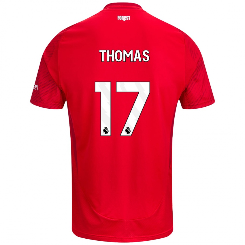 Kinder Freya Thomas #17 Rot Weiß Heimtrikot Trikot 2024/25 T-Shirt