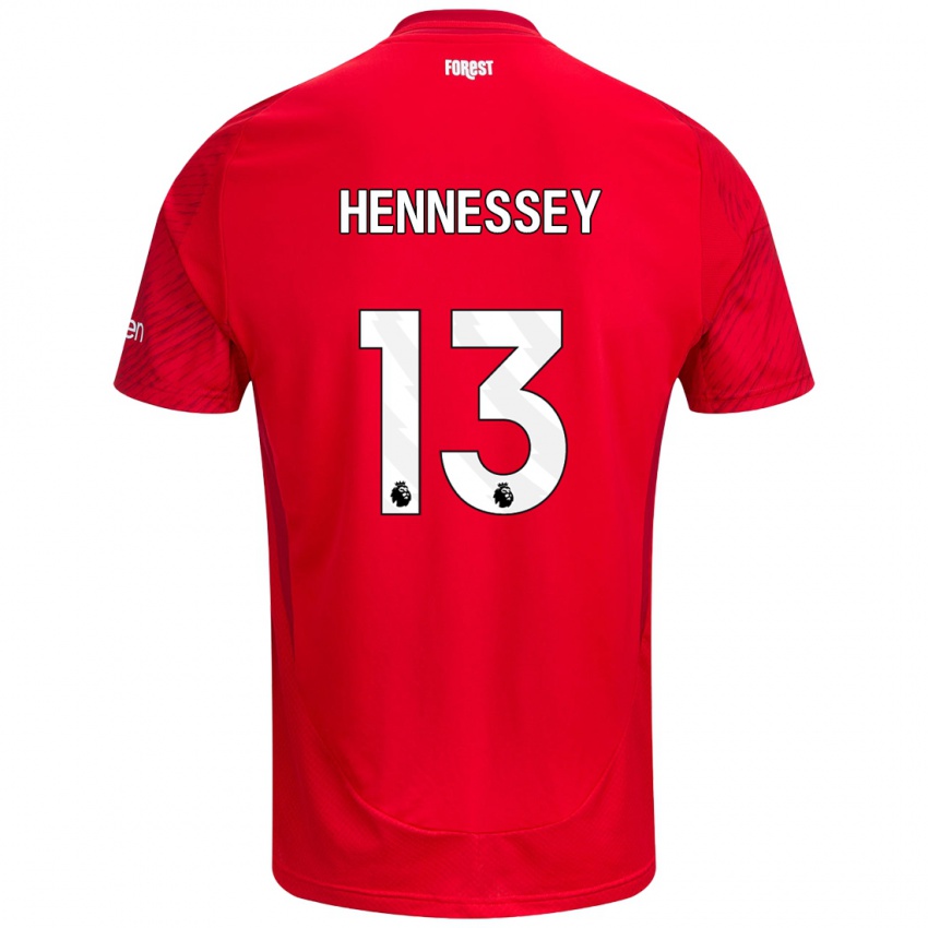 Kinder Wayne Hennessey #13 Rot Weiß Heimtrikot Trikot 2024/25 T-Shirt