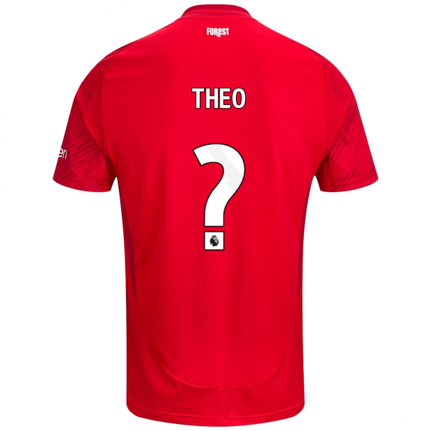 Kinder Theo Robinson #0 Rot Weiß Heimtrikot Trikot 2024/25 T-Shirt