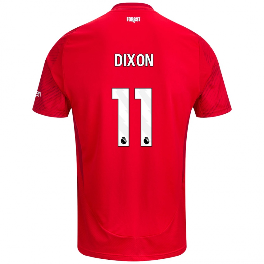 Kinder Chloe Dixon #11 Rot Weiß Heimtrikot Trikot 2024/25 T-Shirt