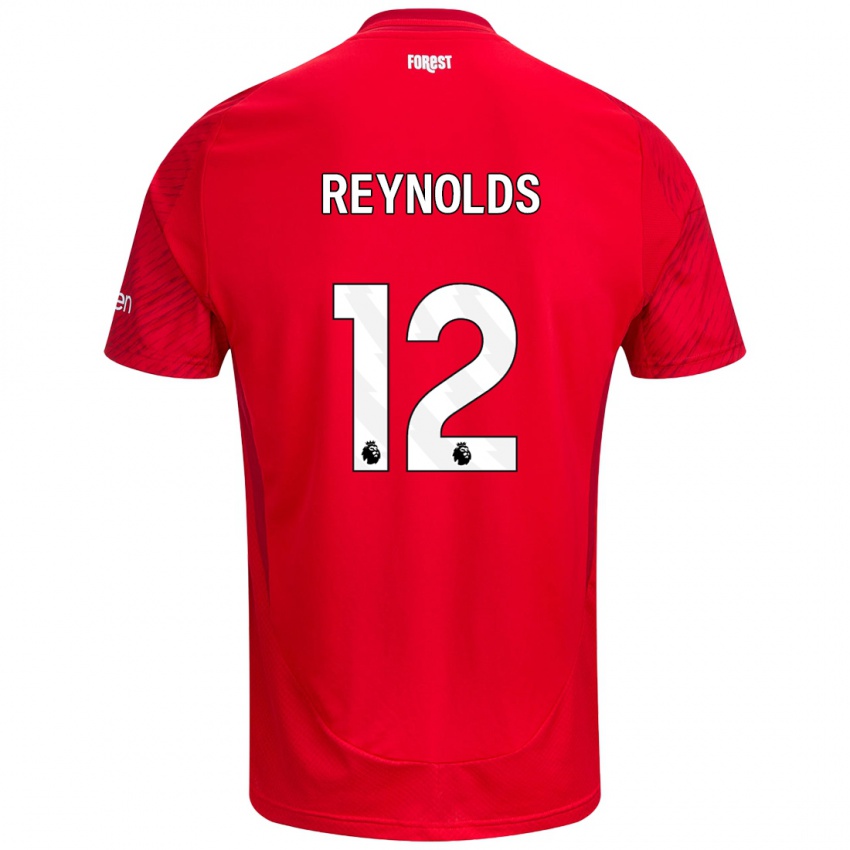 Kinder Niamh Reynolds #12 Rot Weiß Heimtrikot Trikot 2024/25 T-Shirt