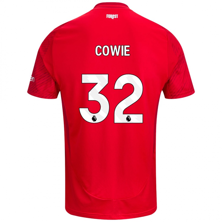 Kinder Abi Cowie #32 Rot Weiß Heimtrikot Trikot 2024/25 T-Shirt