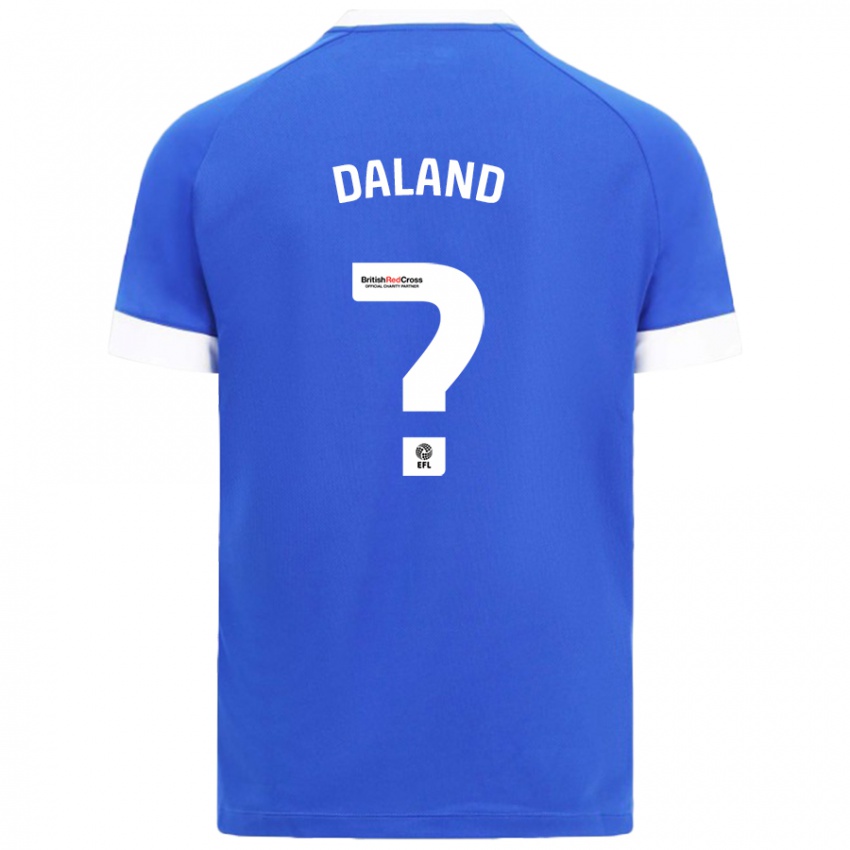 Kinder Jesper Daland #0 Himmelblau Heimtrikot Trikot 2024/25 T-Shirt