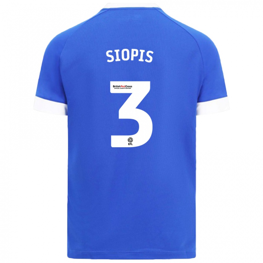 Kinder Manolis Siopis #3 Himmelblau Heimtrikot Trikot 2024/25 T-Shirt