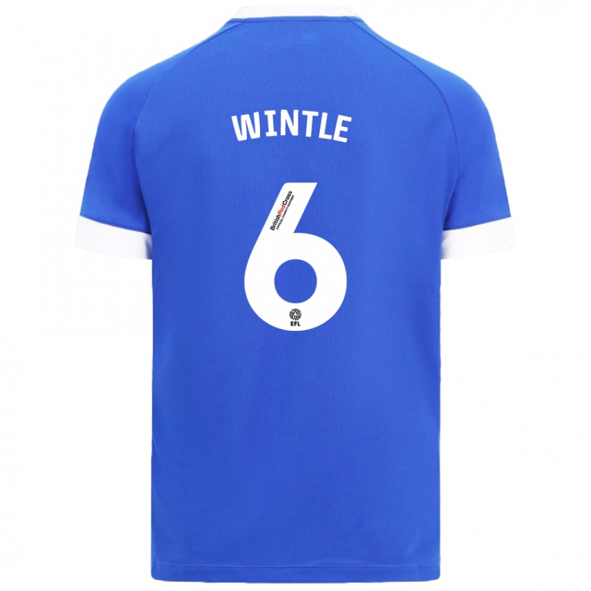 Kinder Ryan Wintle #6 Himmelblau Heimtrikot Trikot 2024/25 T-Shirt