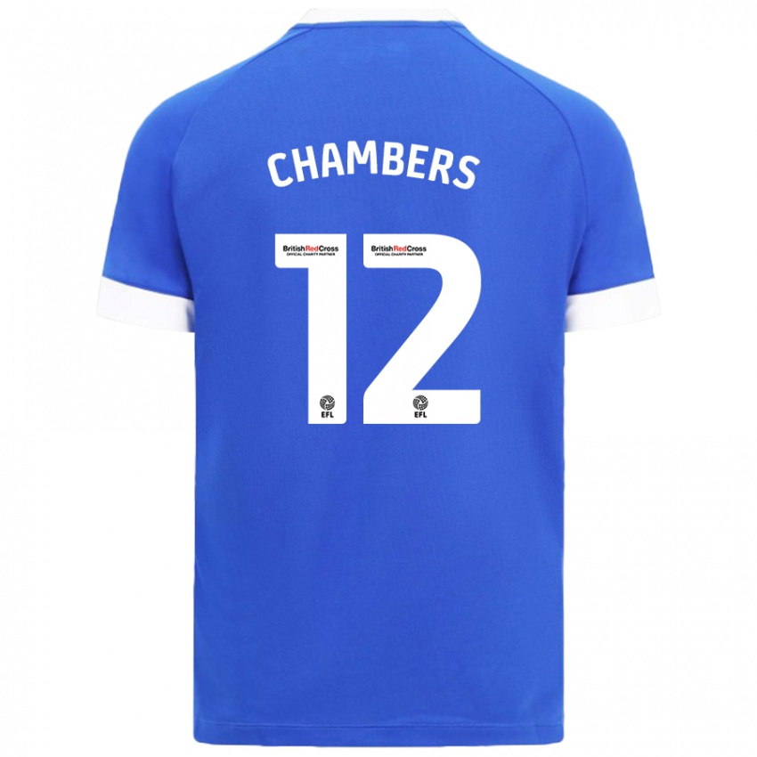 Kinder Calum Chambers #12 Himmelblau Heimtrikot Trikot 2024/25 T-Shirt