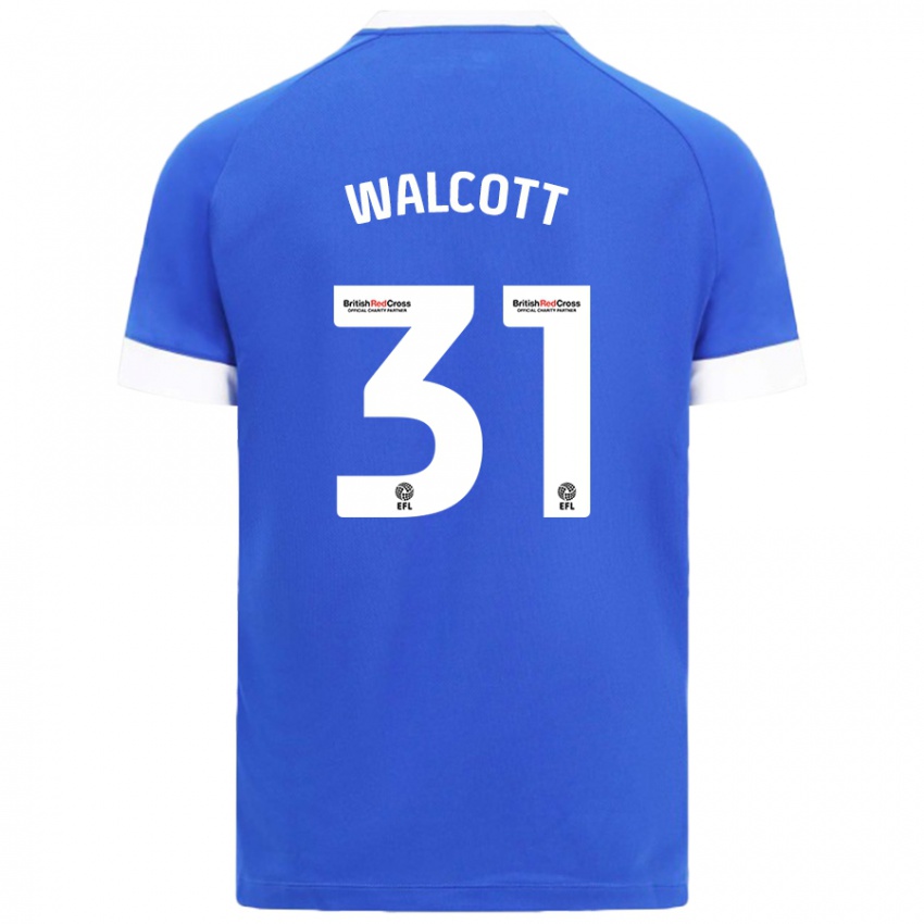 Kinder Malachi Fagan Walcott #31 Himmelblau Heimtrikot Trikot 2024/25 T-Shirt