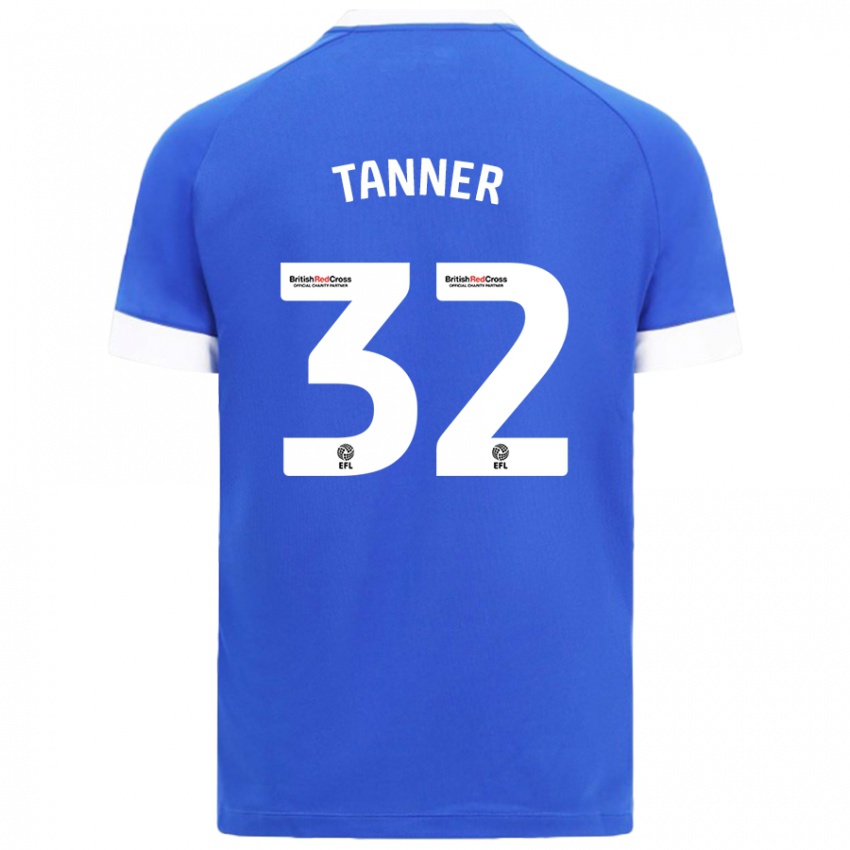 Kinder Ollie Tanner #32 Himmelblau Heimtrikot Trikot 2024/25 T-Shirt