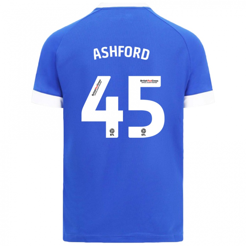 Kinder Cian Ashford #45 Himmelblau Heimtrikot Trikot 2024/25 T-Shirt