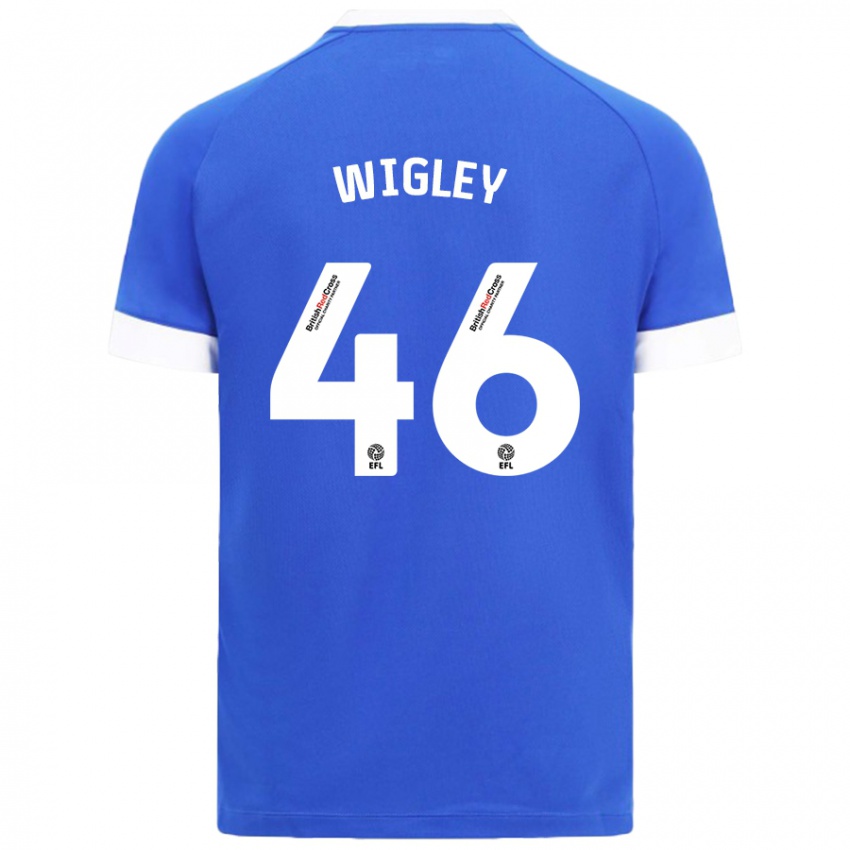 Kinder Morgan Wigley #46 Himmelblau Heimtrikot Trikot 2024/25 T-Shirt