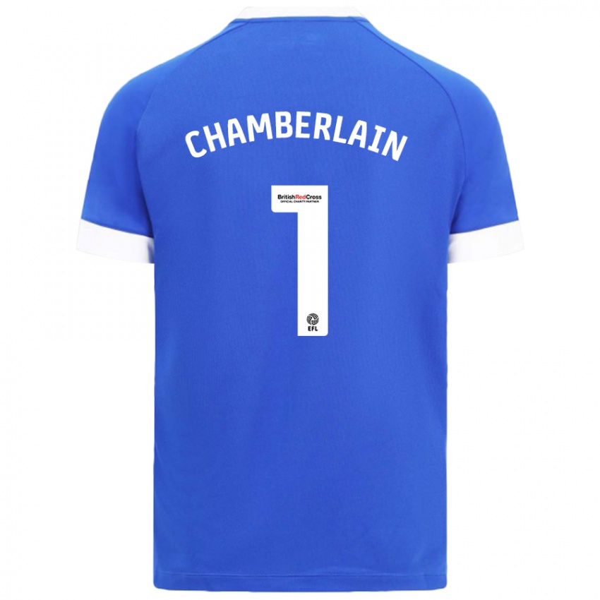 Kinder Ceryn Chamberlain #1 Himmelblau Heimtrikot Trikot 2024/25 T-Shirt