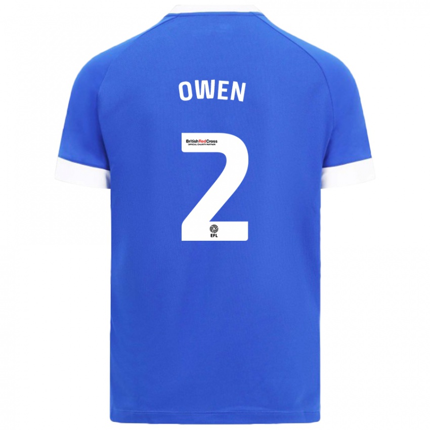 Kinder Lisa Owen #2 Himmelblau Heimtrikot Trikot 2024/25 T-Shirt