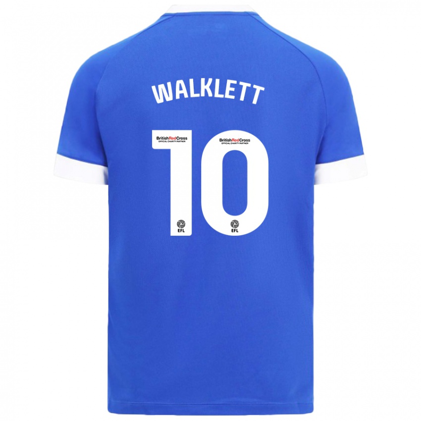 Kinder Kerry Walklett #10 Himmelblau Heimtrikot Trikot 2024/25 T-Shirt