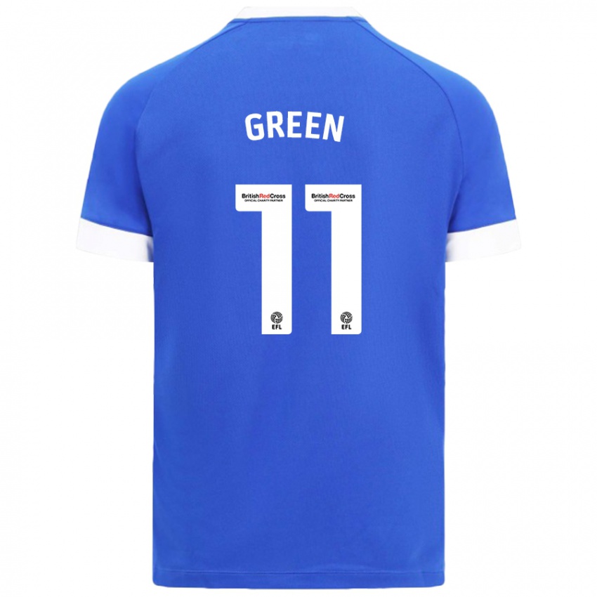 Kinder Danielle Green #11 Himmelblau Heimtrikot Trikot 2024/25 T-Shirt