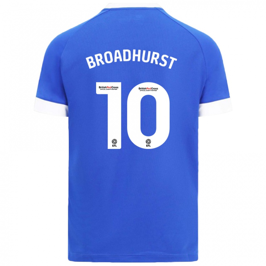 Kinder Danielle Broadhurst #10 Himmelblau Heimtrikot Trikot 2024/25 T-Shirt