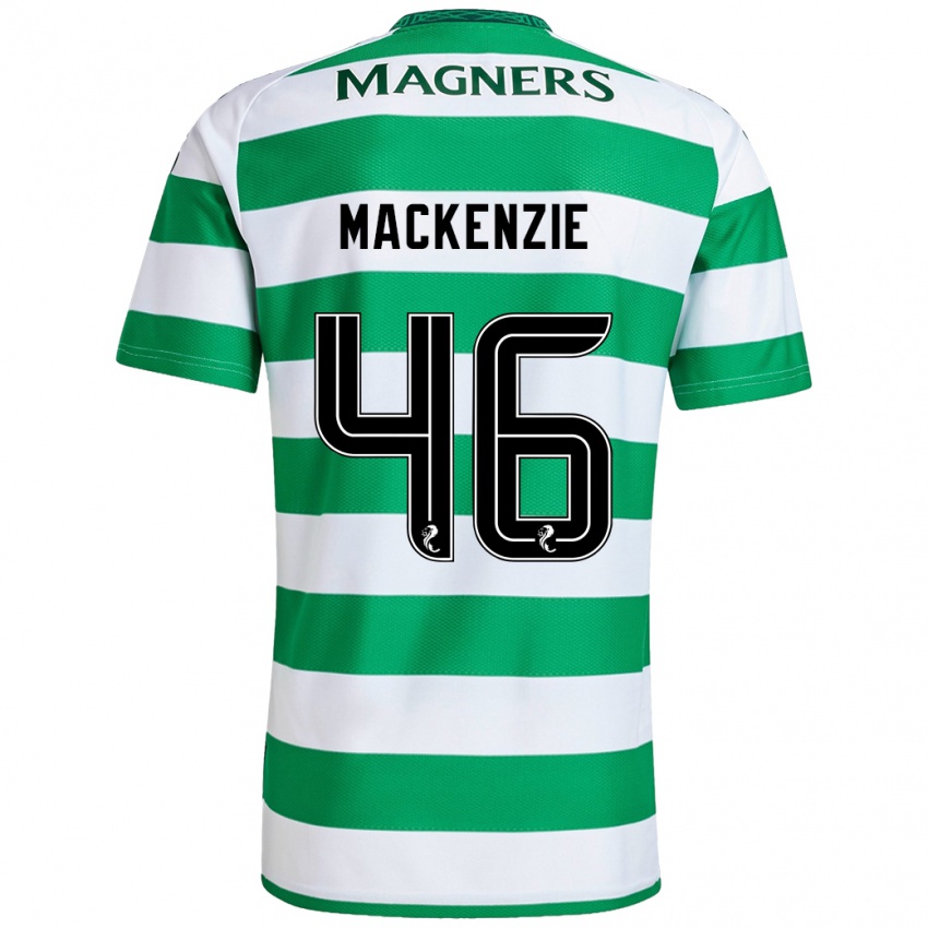 Kinder Magnus Mackenzie #46 Grün Weiß Heimtrikot Trikot 2024/25 T-Shirt