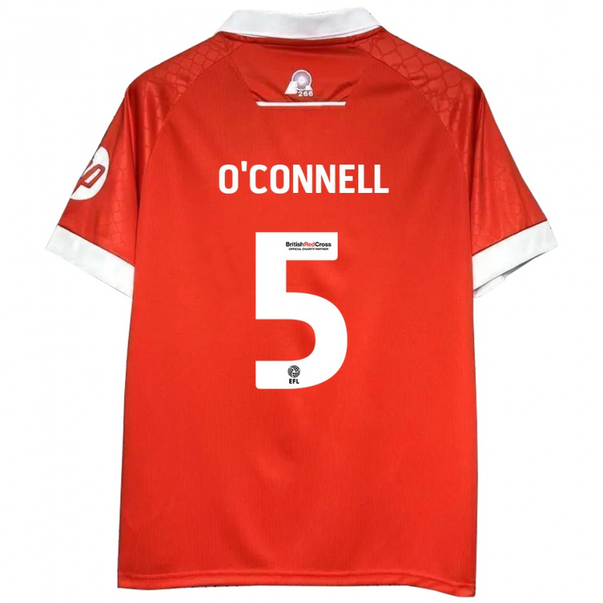 Kinder Eoghan O'connell #5 Rot Weiß Heimtrikot Trikot 2024/25 T-Shirt