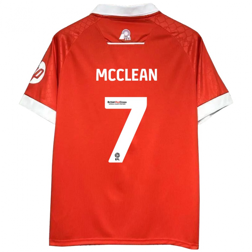 Kinder James Mcclean #7 Rot Weiß Heimtrikot Trikot 2024/25 T-Shirt