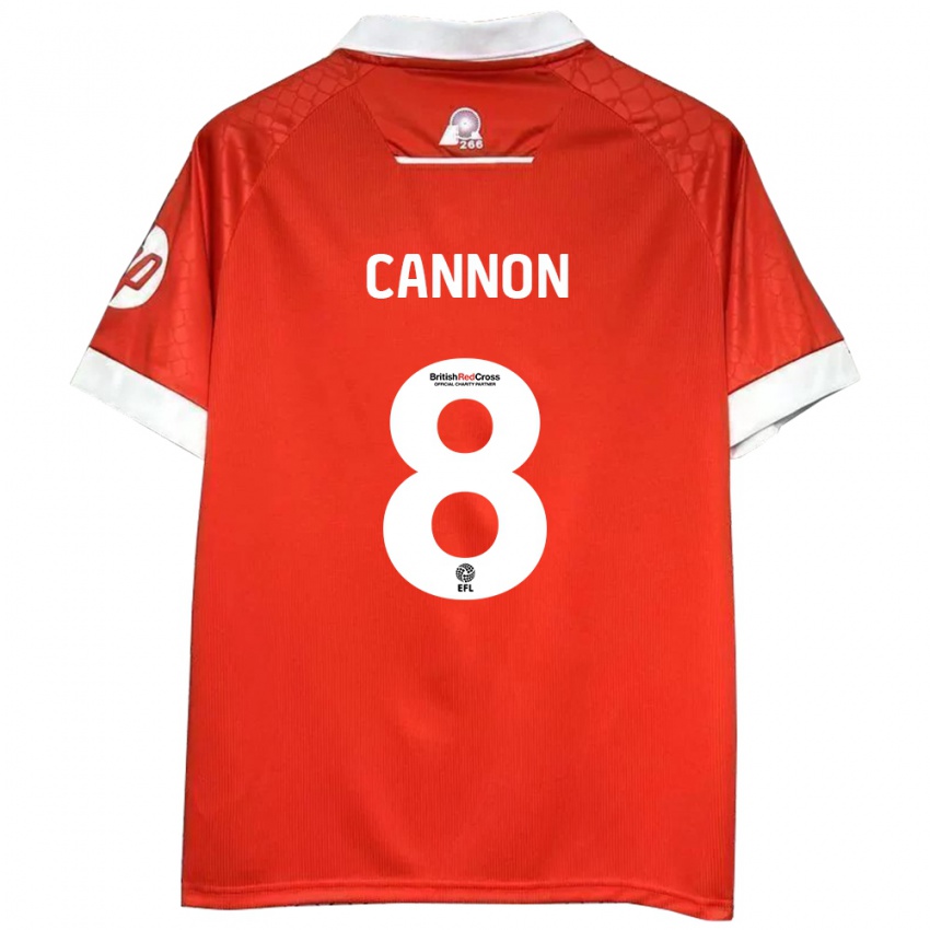 Kinder Andy Cannon #8 Rot Weiß Heimtrikot Trikot 2024/25 T-Shirt