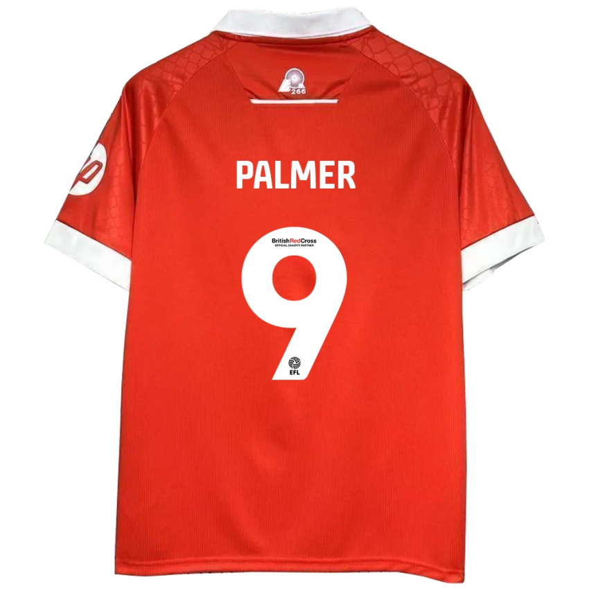 Kinder Ollie Palmer #9 Rot Weiß Heimtrikot Trikot 2024/25 T-Shirt