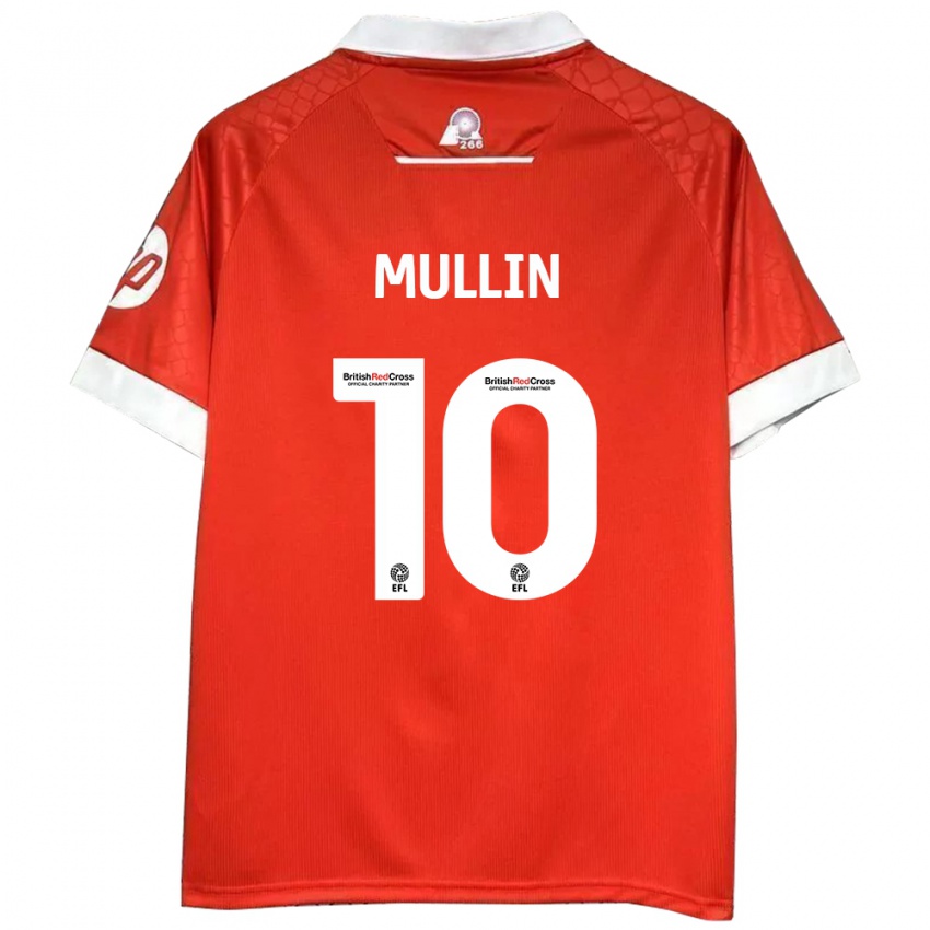 Kinder Paul Mullin #10 Rot Weiß Heimtrikot Trikot 2024/25 T-Shirt