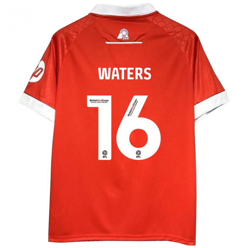 Kinder Billy Waters #16 Rot Weiß Heimtrikot Trikot 2024/25 T-Shirt