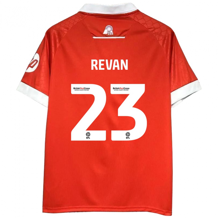 Kinder Sebastian Revan #23 Rot Weiß Heimtrikot Trikot 2024/25 T-Shirt