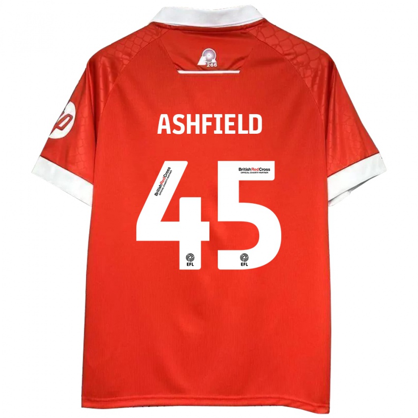 Kinder Harry Ashfield #45 Rot Weiß Heimtrikot Trikot 2024/25 T-Shirt