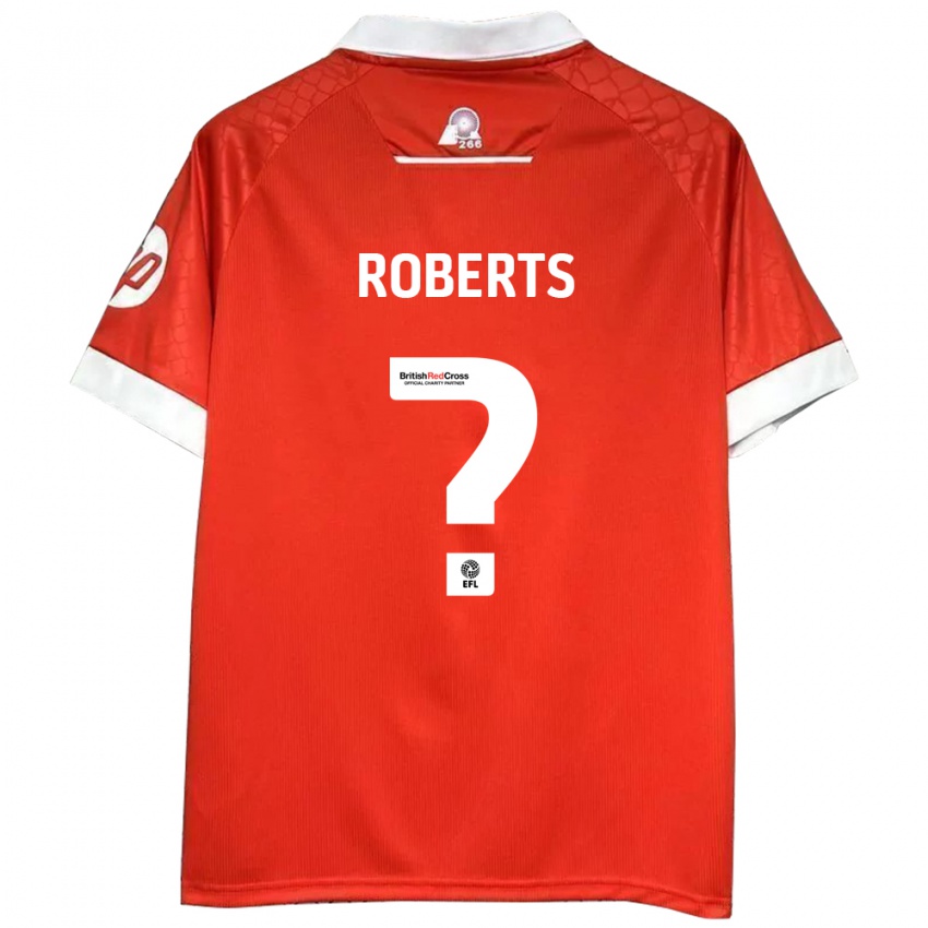 Kinder Hari Roberts #0 Rot Weiß Heimtrikot Trikot 2024/25 T-Shirt