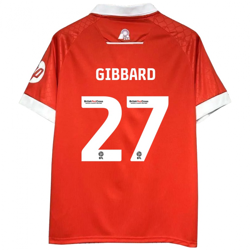 Kinder Mari Gibbard #27 Rot Weiß Heimtrikot Trikot 2024/25 T-Shirt