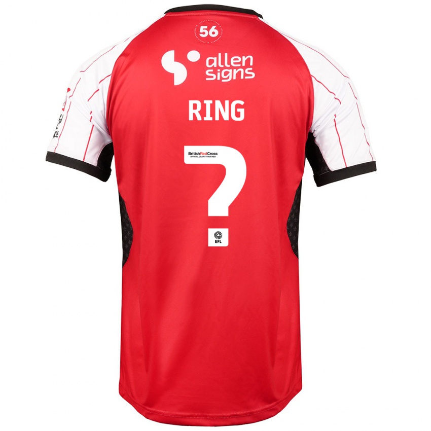 Kinder Erik Ring #0 Weiß Heimtrikot Trikot 2024/25 T-Shirt