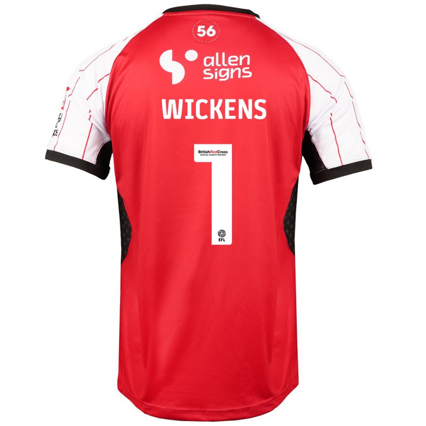 Kinder George Wickens #1 Weiß Heimtrikot Trikot 2024/25 T-Shirt